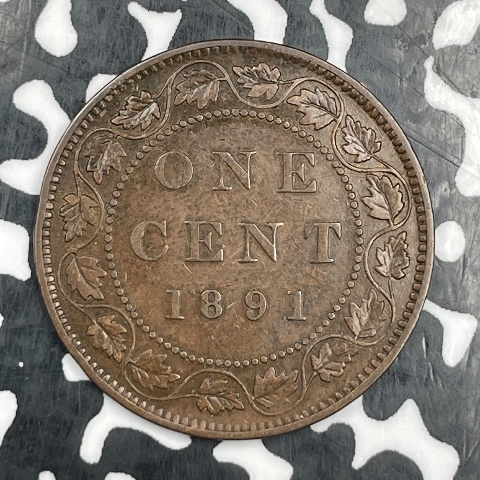 1891 Canada Large Cent Lot#JM1648 Small Date Variety, Key Date!