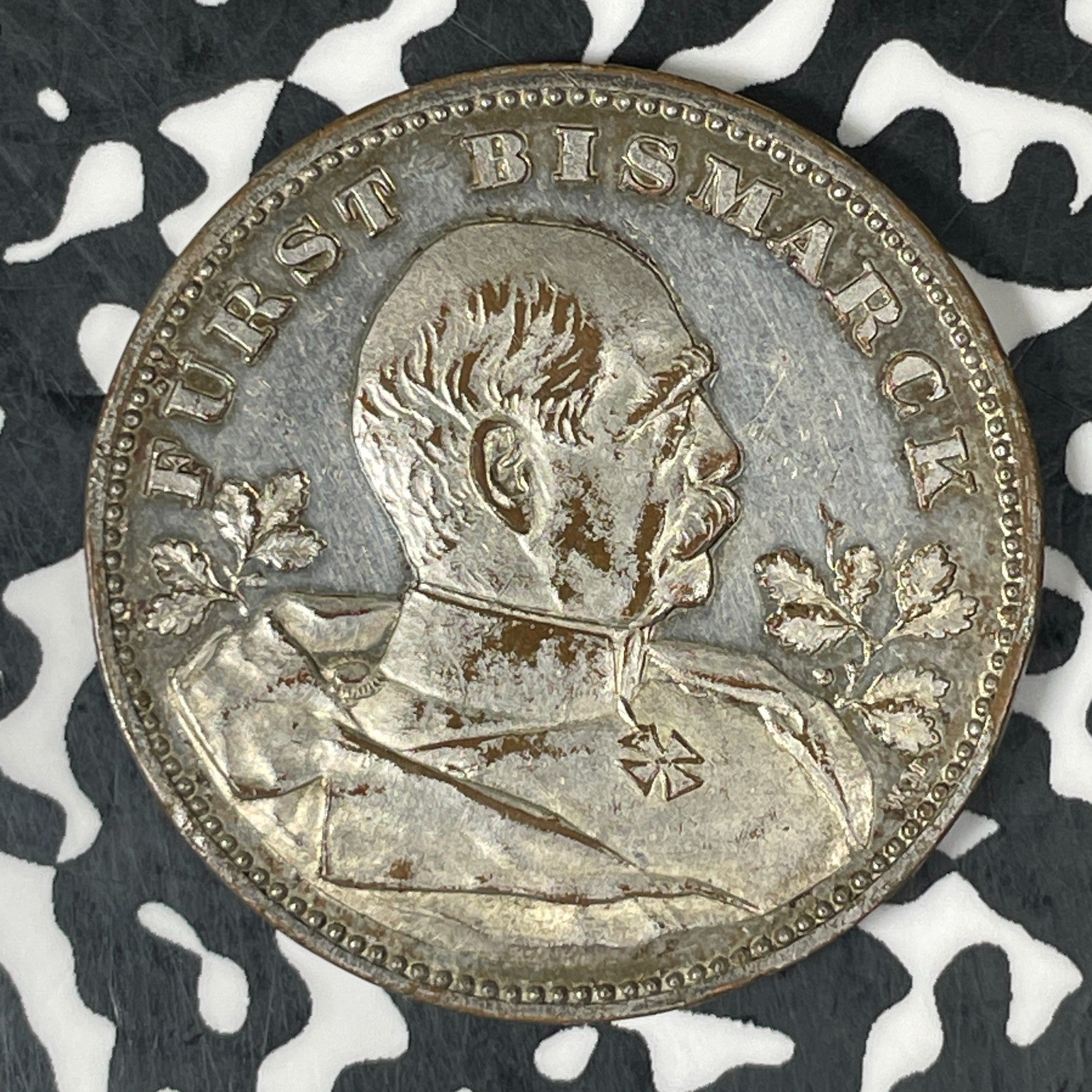 1895 Germany Otto Von Bismarck 80th Birthday Medal Lot#JM0604 Bennert-155, 33mm