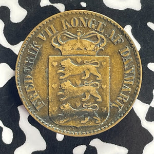 1860 Danish West Indies 1 Cent Lot#T8649