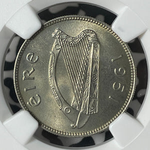 1951 Ireland 1 Shilling NGC MS64 Lot#G257 Choice UNC!