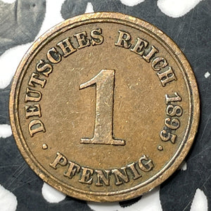 1895-E Germany 1 Pfennig Lot#E9019 Better Date