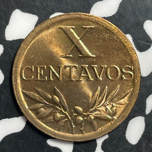 1946 Portugal 10 Centavos Lot#T1518 High Grade! Beautiful!