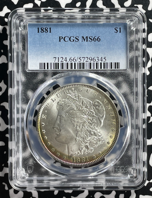 1881 U.S. $1 Morgan Dollar PCGS MS66 Lot#G362 Silver! Gem BU!