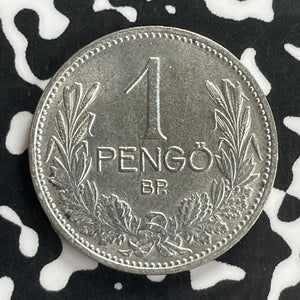 1926 Hungary 1 Pengo Lot#C0147 Silver! High Grade! Beautiful!