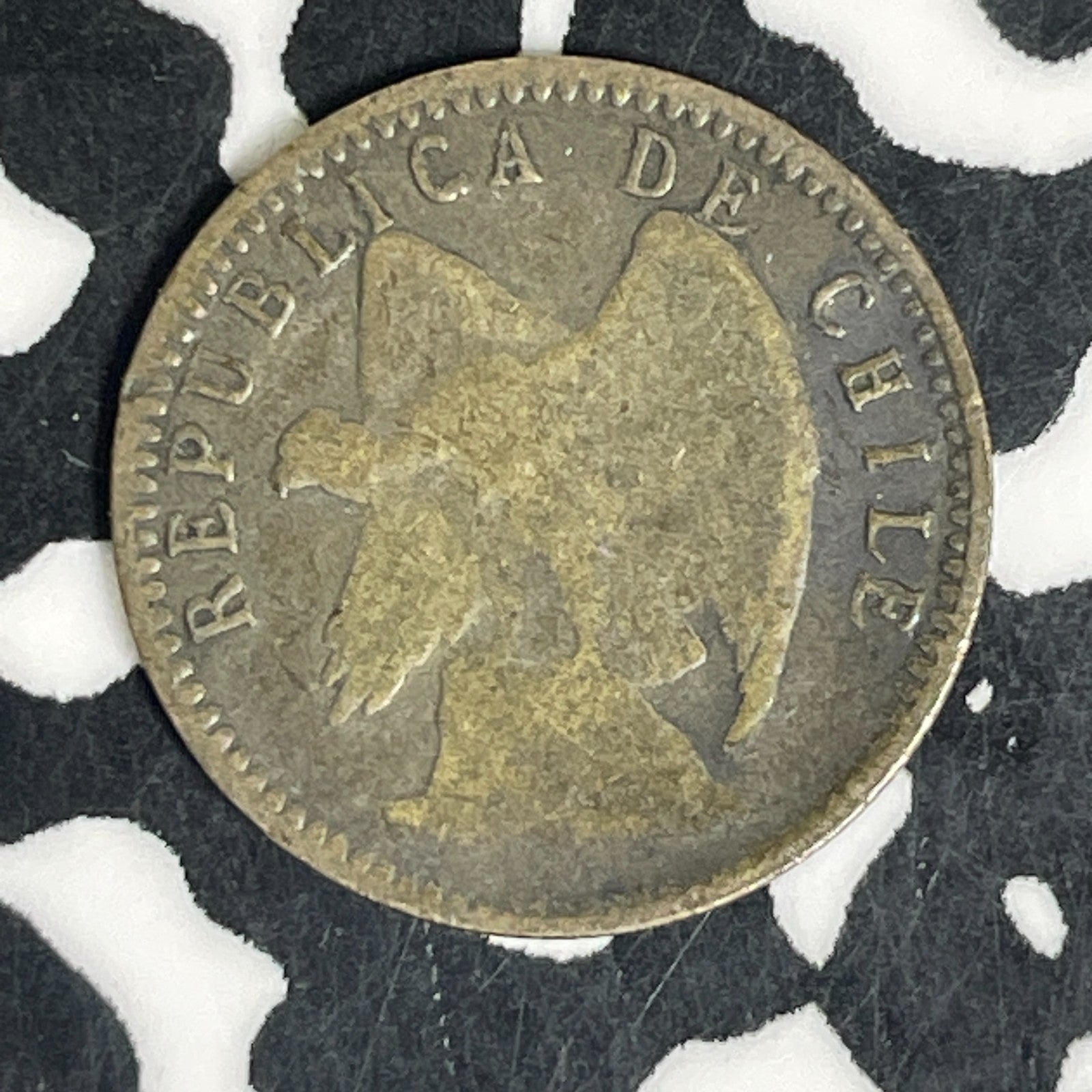 1908-So Chile 5 Centavos Lot#C6126 Silver!