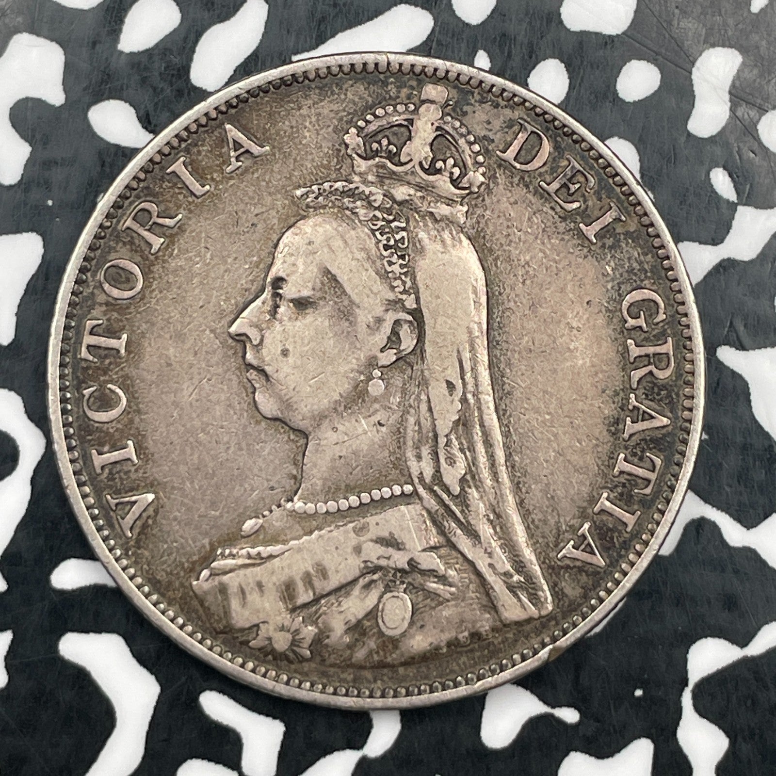 1889 Great Britain Victoria Double Florin Lot#JM1856 Large Silver!