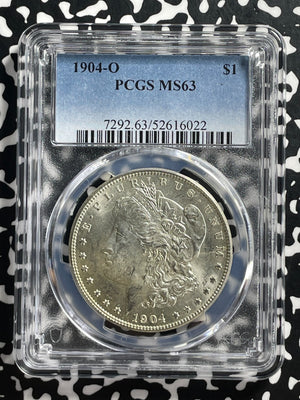 1904-O U.S. $1 Morgan Dollar PCGS MS63 Lot#G384 Silver! Choice UNC!