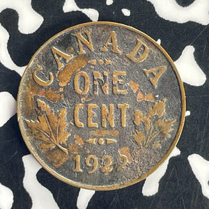 1922 Canada Small Cent Lot#T8673 Key Date!