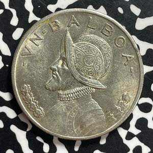 1934 Panama 1 Balboa Lot#JM9572 Large Silver! Nice!
