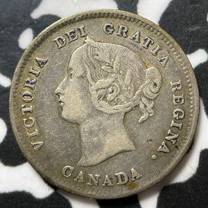 1900 Canada 5 Cents Lot#JM7940 Silver! Nice! Round '0' Variety