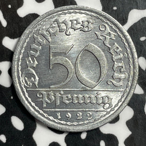 1922-E Germany 50 Pfennig Lot#E5903