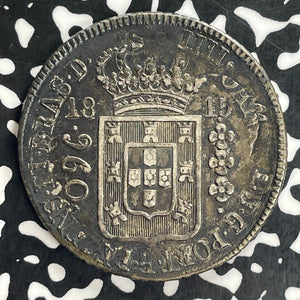 1815-R Brazil 960 Reis Lot#JM0106 Large Silver! Nice!
