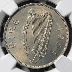 1954 Ireland 1 Florin NGC MS64 Lot#G8911 Choice UNC!