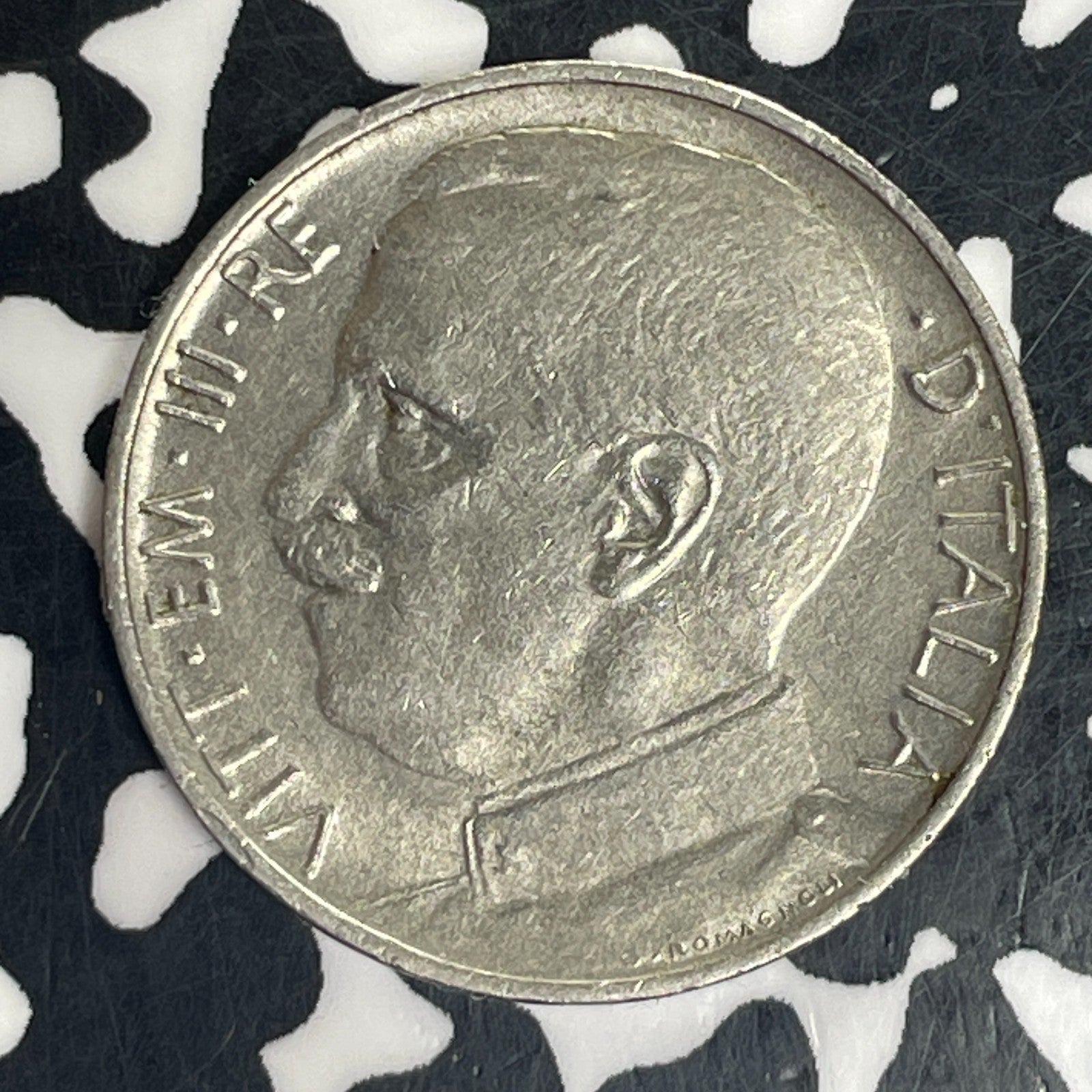 1925 Italy 50 Centesimi Lot#C5235 Nice! KM#61.1, Plain Edge