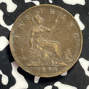 1884 Great Britain Farthing Lot#T9566