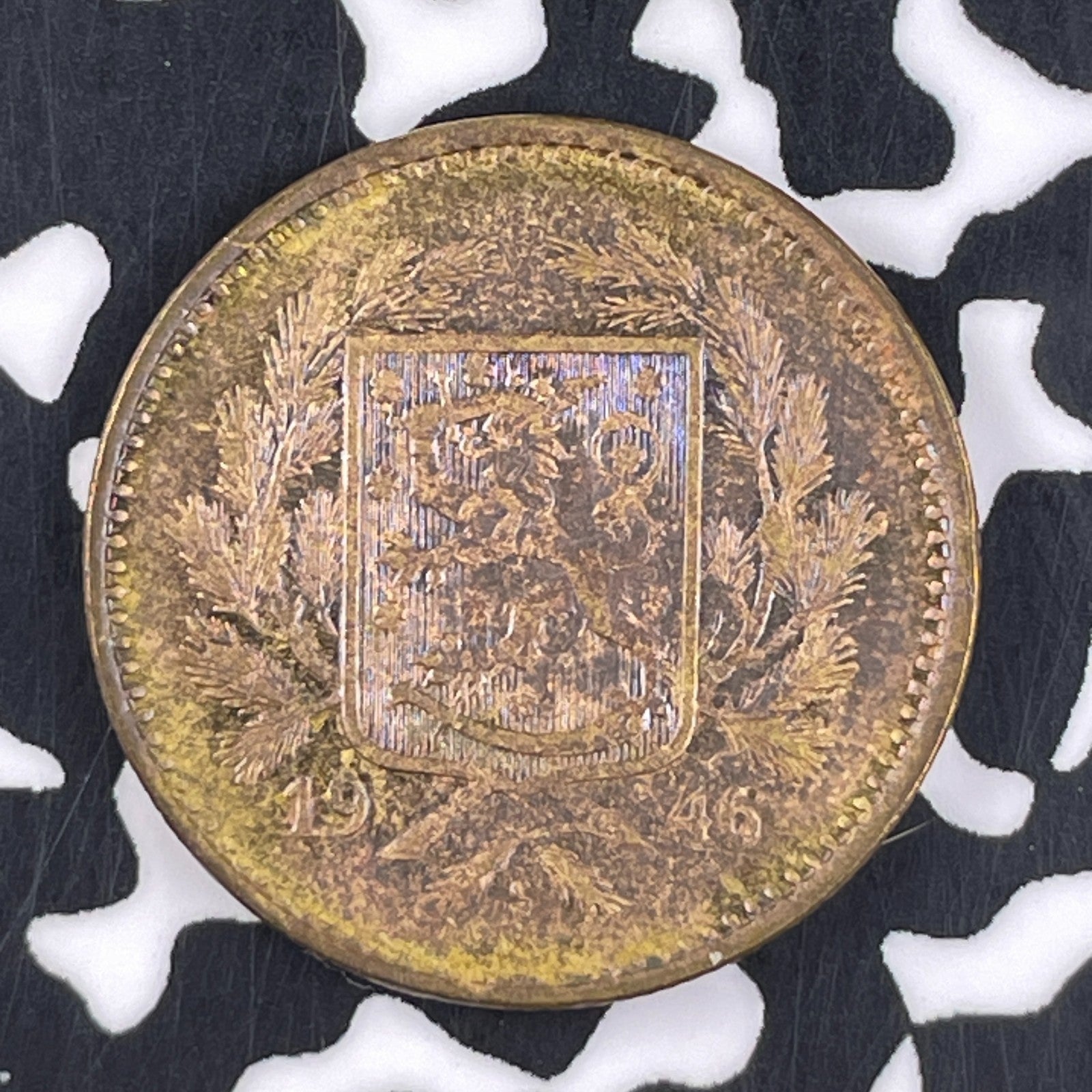 1946-S Finland 5 Markkaa Lot#F3351 High Grade! Beautiful!