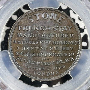 (c.1900) G.B. London Stone's French Stay Manufacturer Medal PCGS MS64BN Lot#G057