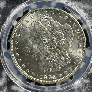 1904-O U.S. $1 Morgan Dollar PCGS MS62 Lot#G424 Silver! Choice UNC!