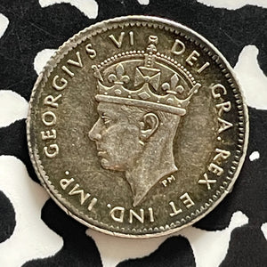 1944-C Newfoundland 5 Cents Lot#T5325 Silver! High Grade! Beautiful!