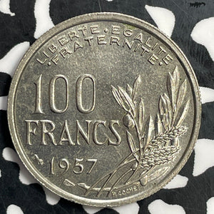 1957 France 100 Francs Lot#T0852 High Grade! Beautiful! KM#919.1