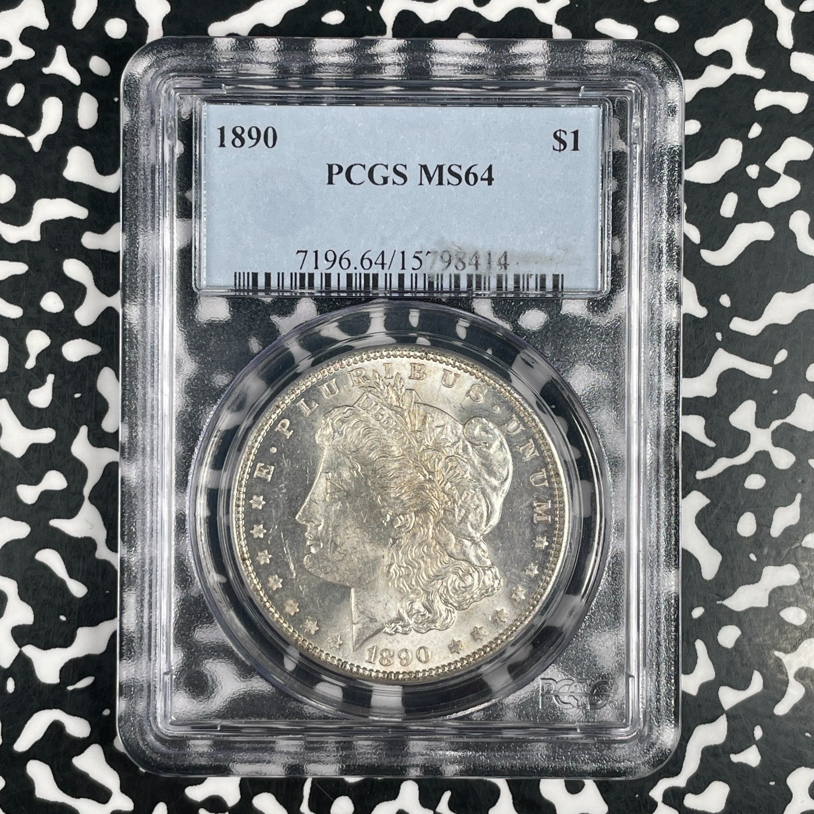 1890 U.S. $1 Morgan Dollar PCGS MS64 Lot#G3765 Silver! Choice UNC!