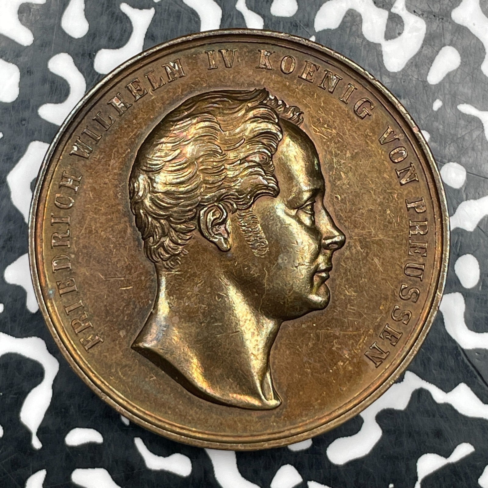 1840 Germany Prussia Friedrich Wilhelm IV Coronation Medal Lot#JM1808 42mm