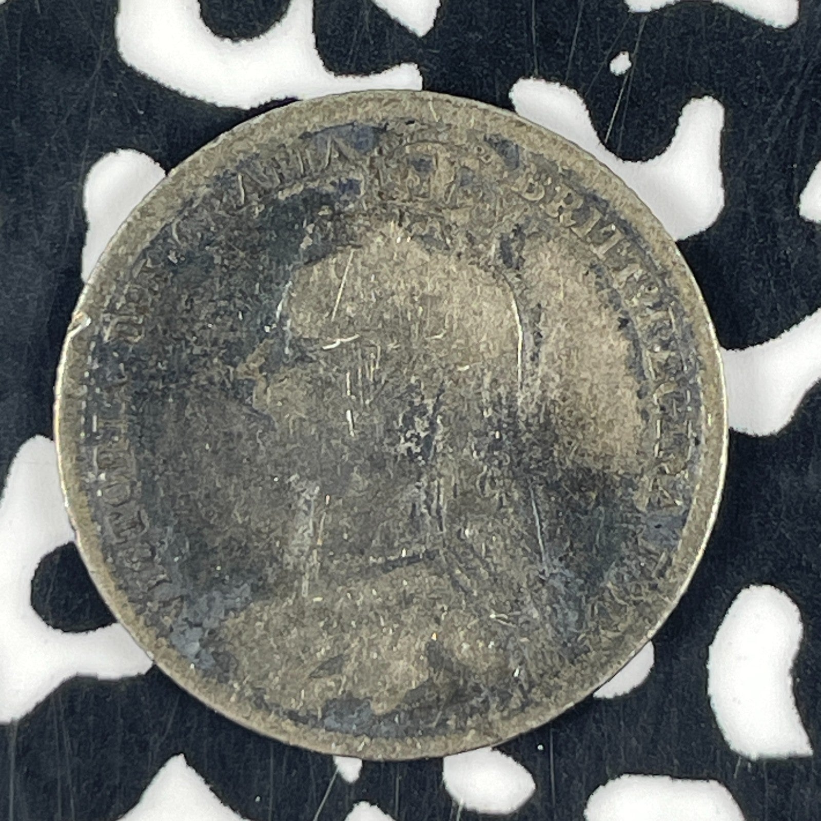 1890 Great Britain 6 Pence Sixpence Lot#F1583 Silver!