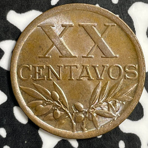 1949 Portugal 20 Centavos Lot#E5635 High Grade! Beautiful!