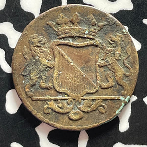 1753 Netherlands East Indies Utrecht 1 Duit Lot#T4356