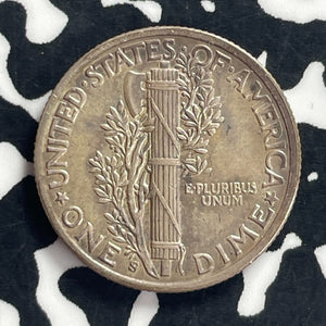 1943-S U.S. Mercury Dime Lot#T9256 Silver! High Grade! Beautiful!
