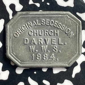 1884 Scotland Ayrshire Darvel Communion Token Lot#T7112