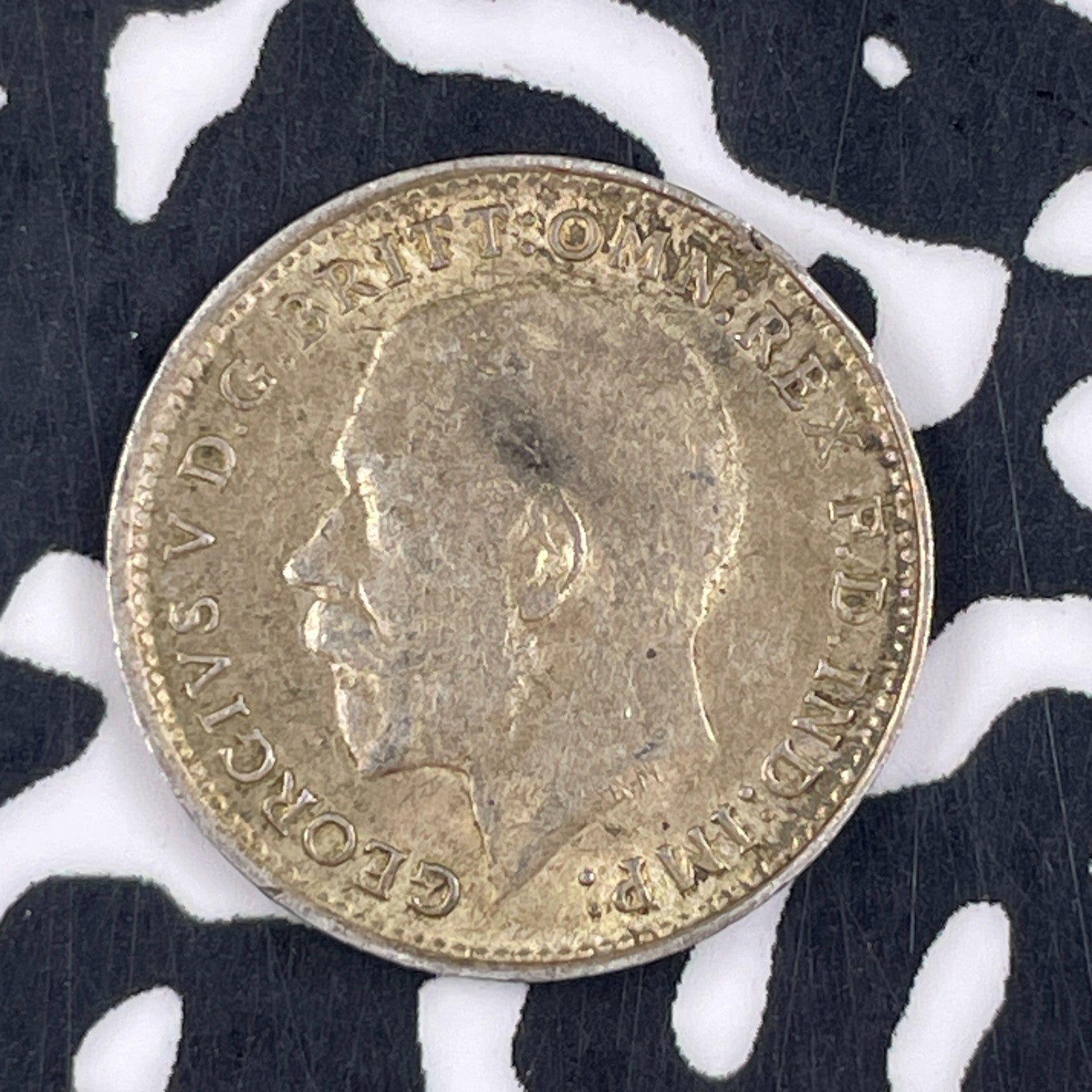 1919 Great Britain 3 Pence Threepence Lot#F4333 Silver! Nice!