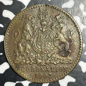 1902 Great Britain Edward Coronation Medal Lot#T2877