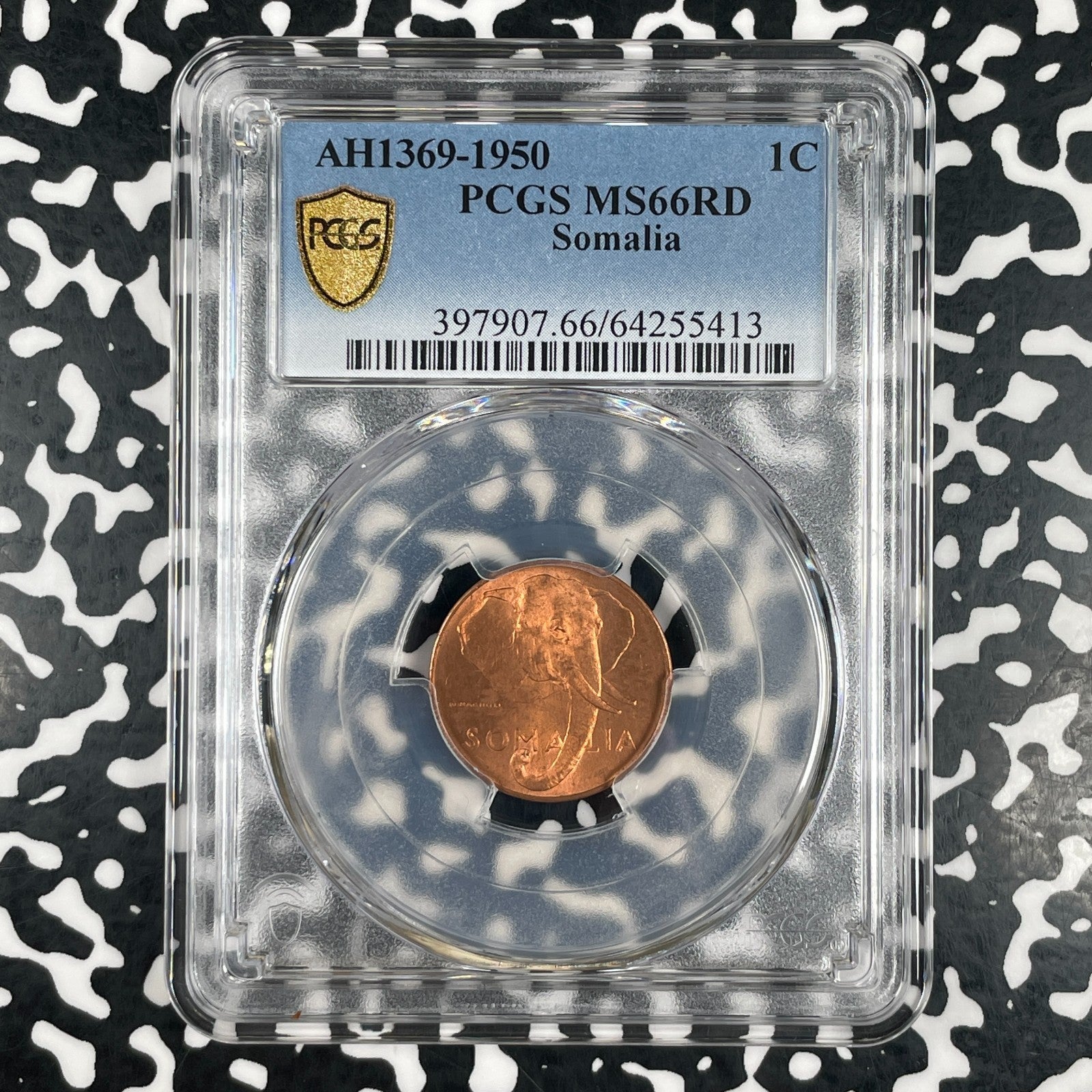 1950 Somalia 1 Centesimo PCGS MS66RD (Many Available) (1 Coin Only) Gem BU!