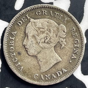 1886 Canada 5 Cents Lot#T8996 Silver!