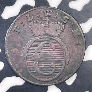 1790 Germany Lowenstein-Wertheim-Rochefort 1 Pfennig Lot#C0956 KM#90