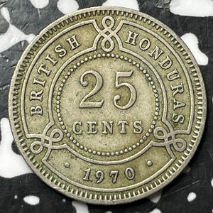 1970 British Honduras 25 Cents Lot#D7794