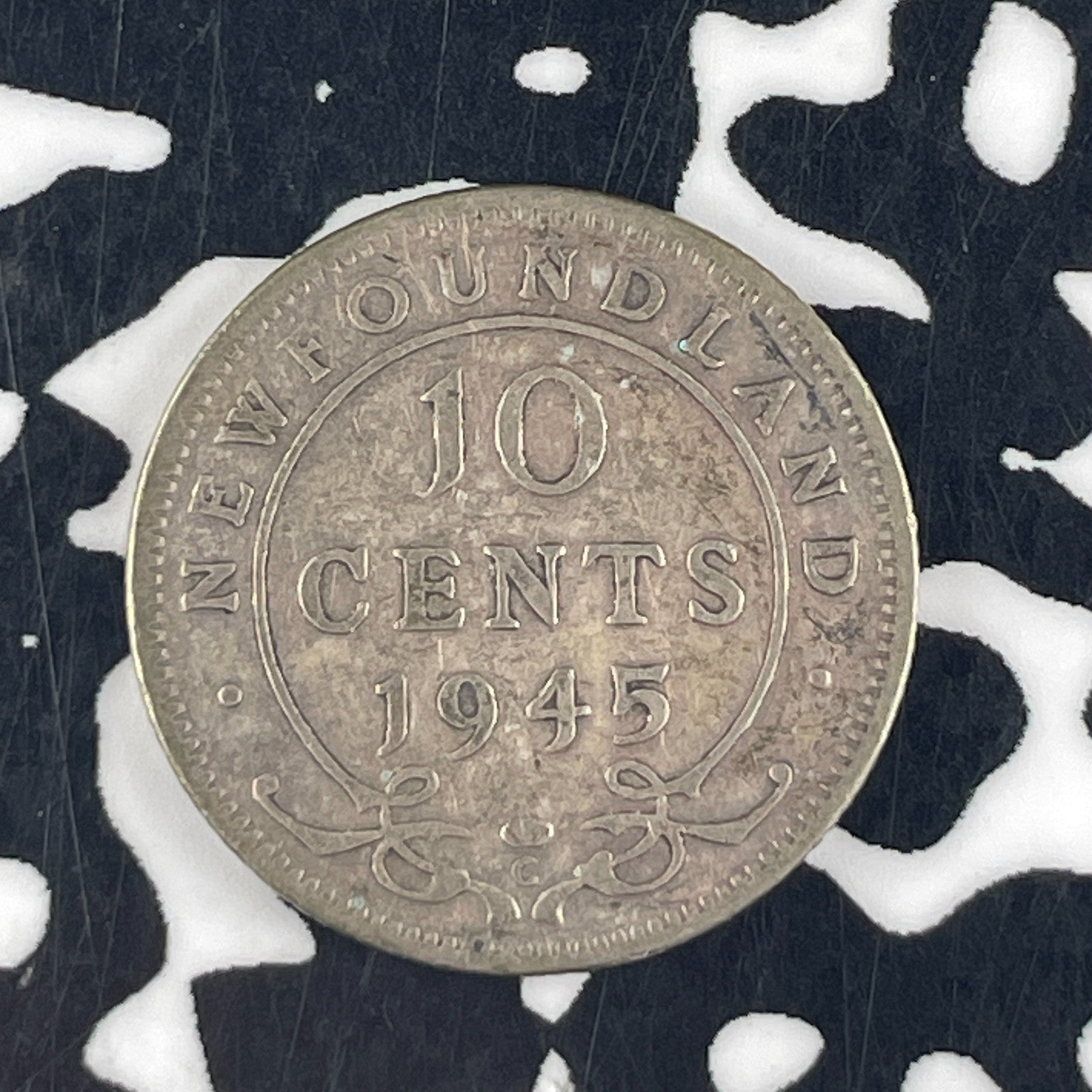 1945-C Newfoundland 10 Cents Lot#F3960 Silver!