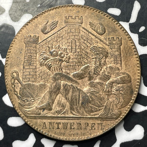 1885 Belgium Antwerp Universal Exposition Medal Lot#E8644 32mm