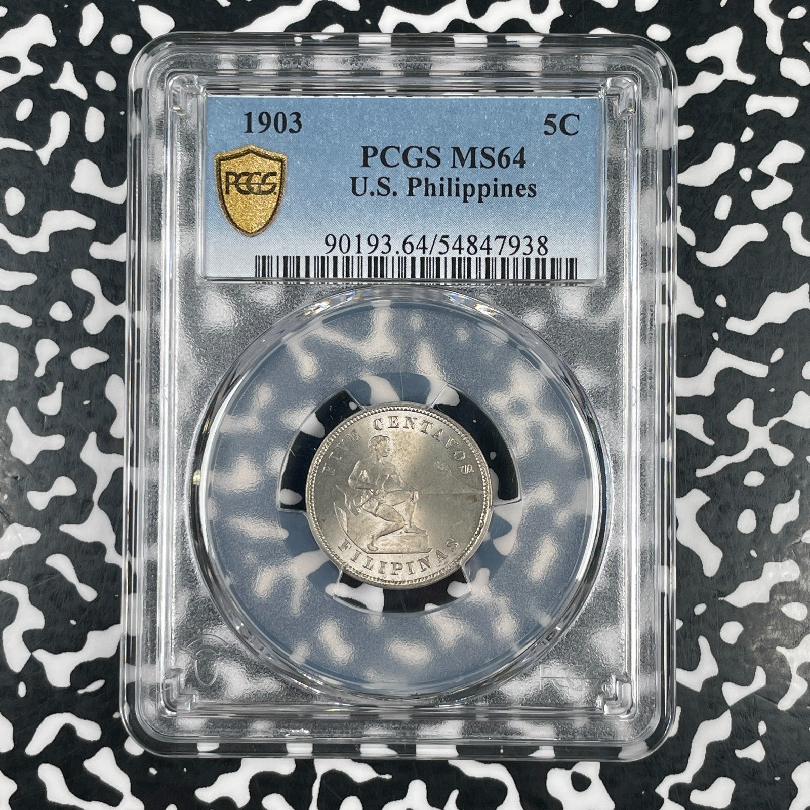 1903 U.S. Philippines 5 Centavos PCGS MS64 Lot#G4189 Choice UNC!