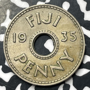 1935 Fiji 1 Penny Lot#E8926