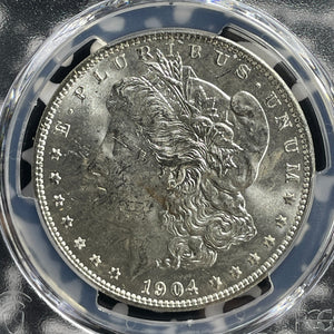 1904-O U.S. $1 Morgan Dollar PCGS MS63 Lot#G397 Silver! Choice UNC!