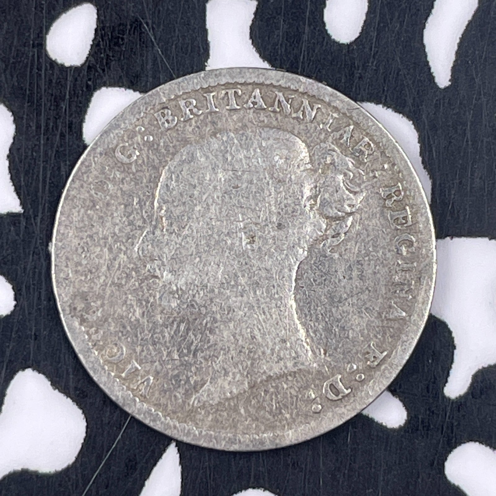1883 Great Britain 3 Pence Threepence Lot#F3767 Silver!