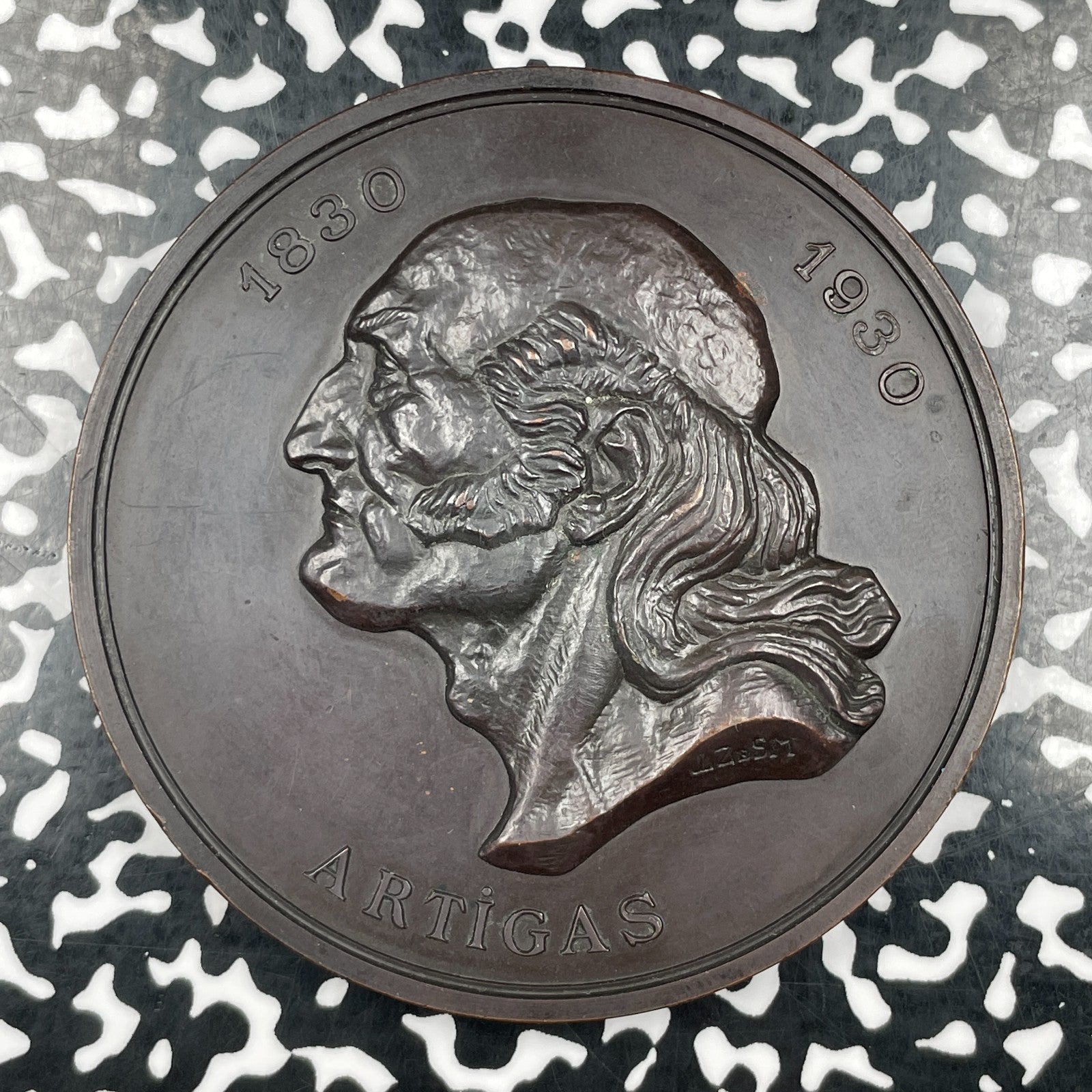 1930 Uruguay Artigas Centenary/Medical Congress Medal Lot#OV2016 70mm
