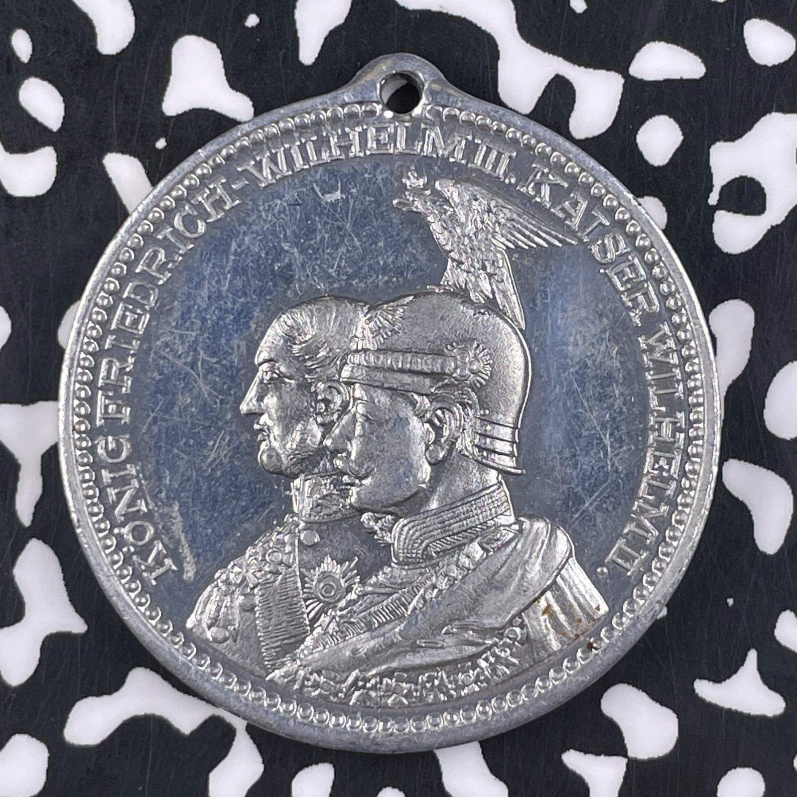 1913 Germany Prussia 100 Years Victory Over Napoleon Medal Lot#F3457 35mm