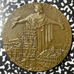 (1926) Belgium 'Belgium Repairs The Disasters Of War' Medal By Petit Lot#OV1192