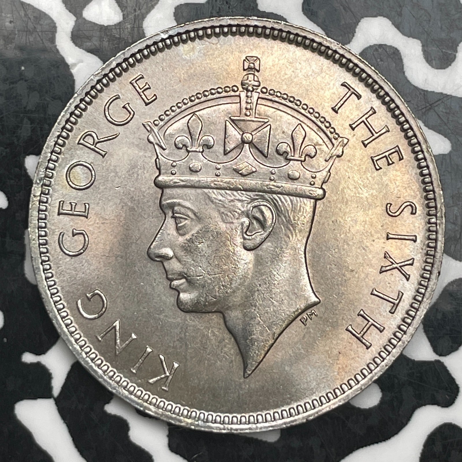 1951 Mauritius 1 Rupee Lot#F7224 High Grade! Beautiful!