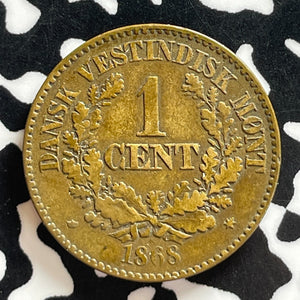 1868 Danish West Indies 1 Cent Lot#T7278