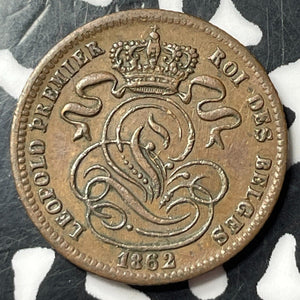 1862 Belgium 1 Centime Lot#E9424