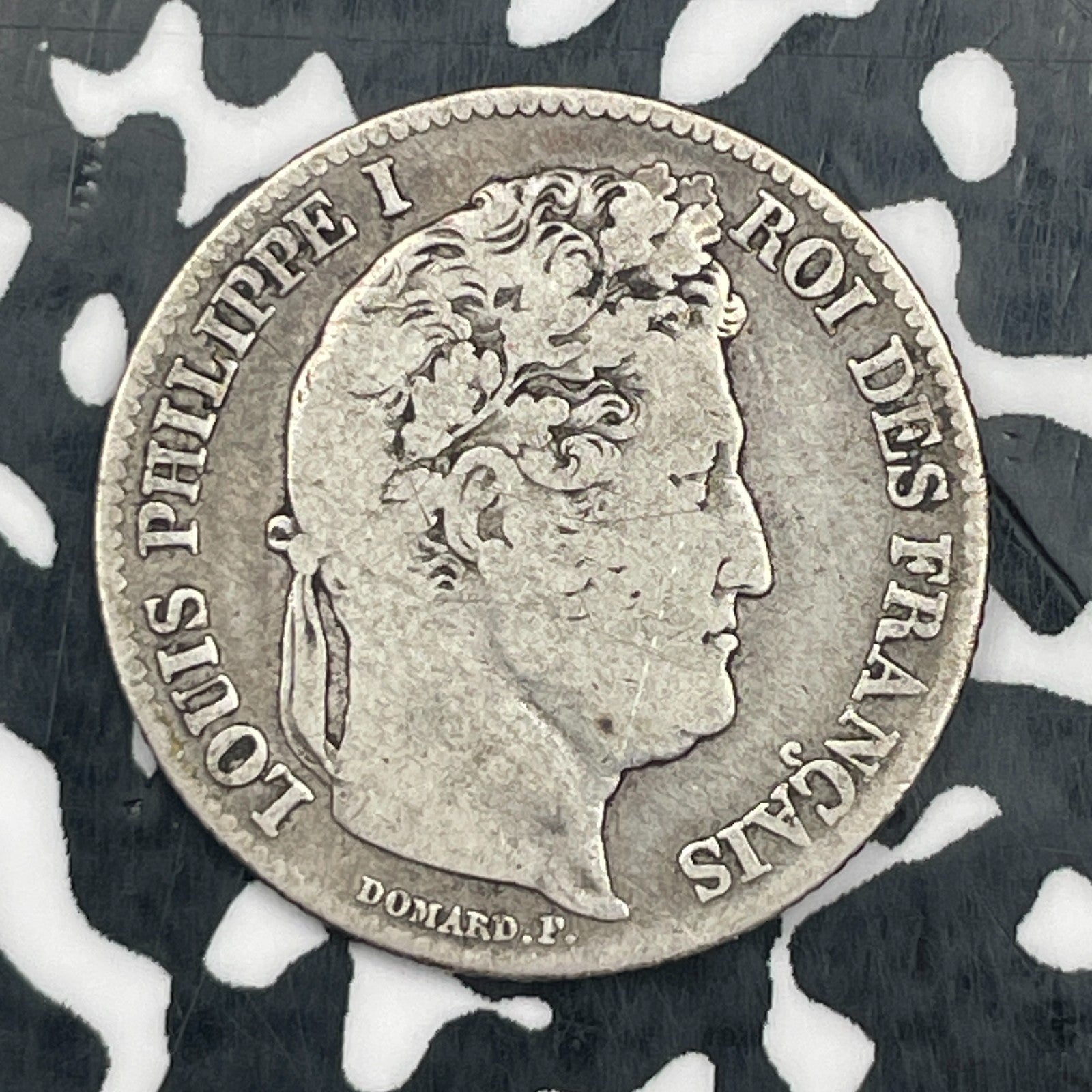 1847-A France 1 Franc Lot#N3192 Silver!